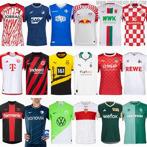 2023-24 Bundesliga Kits Overview - 17 of 18 Home Kits Released - Footy Headlines