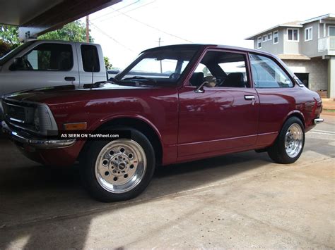 Classic 1974 Toyota Corolla Sedan Condition, Custom Lexus Red Paint.