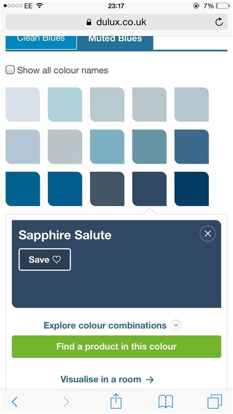 Sapphire Blue - Navy Blue Dulux Paint