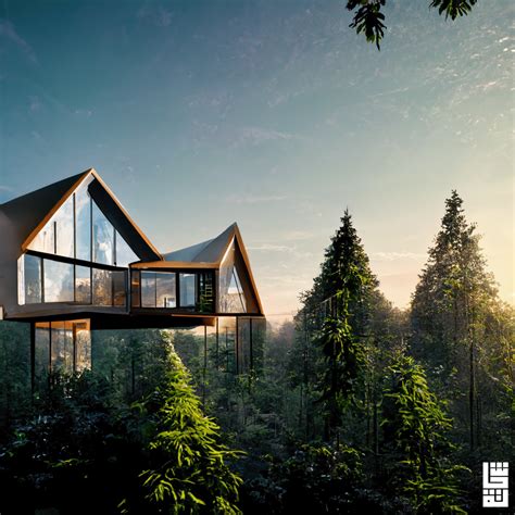 Forest house (modern architecture) on Behance