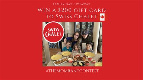 Swiss Chalet Family Day Giveaway Post – The MOM Rant