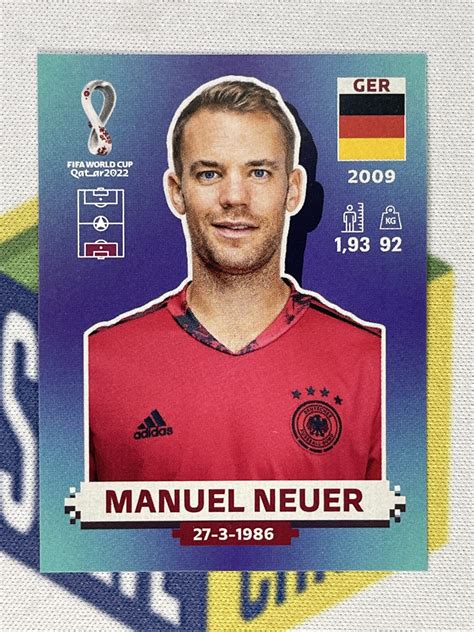 GER3 Manuel Neuer (Germany) Panini World Cup 2022 Sticker - Solve Collectibles