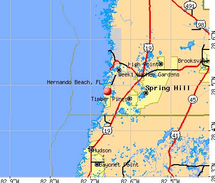 Hernando Beach Florida Map - Storm King's Thunder Map