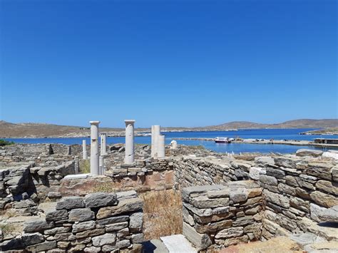 Archaeological Site Of Ancient Delos In Greece