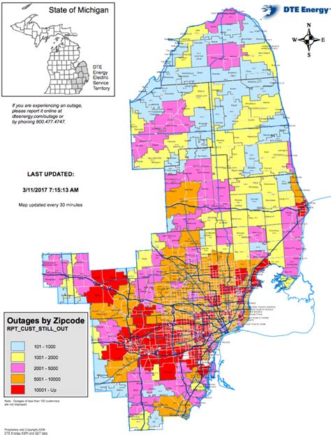 Consumers Power Outage Map Michigan - Maping Resources