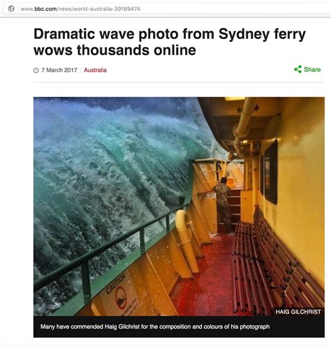 Manly Ferry in rough waters - OUTBACKER DownUnder Infos A-Z