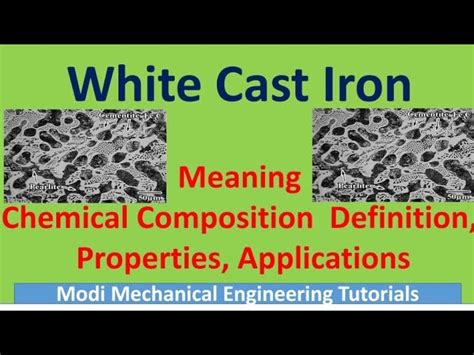 White Cast Iron Microstructure Description.