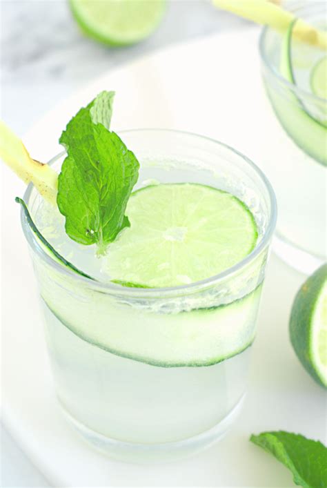 Cucumber Gin Fizz Cocktail or Mocktail - Olive Real Food