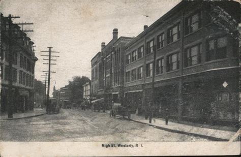 High St, Westerly, R. I. Rhode Island Postcard