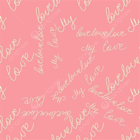 Love Text Pink Seamless Pattern Background, Holiday, Repetition, Card ...