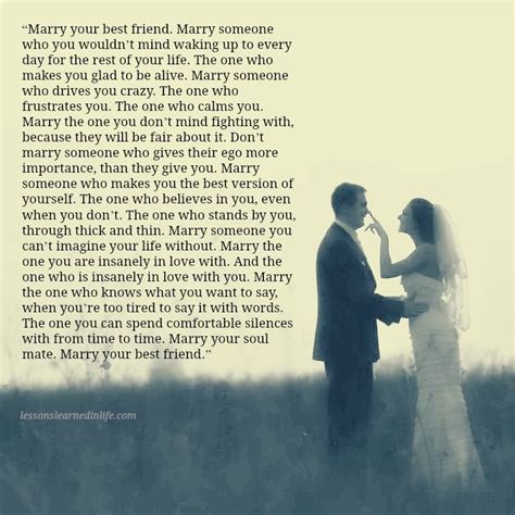 Lessons Learned in Life | Marry your soulmate. | Marry your best friend, Lessons learned in life ...