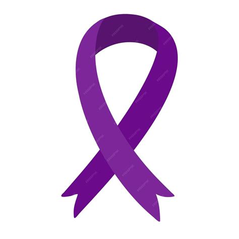 Premium Vector | Purple ribbon emblem symbol for Dementia awareness month Alzheimers disease ...