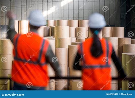 Paper mill factory workers stock image. Image of publishing - 80363477