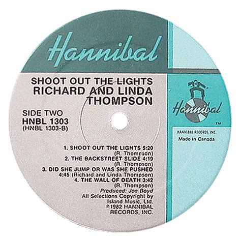 Richard & Linda Thompson: Shoot Out The Lights Alternate Format ...