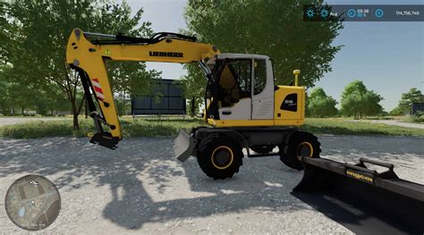 FS22 Liebherr 918C + TOOL v1.0.0.0 - FS 22 Forklifts / Excavators Mod Download