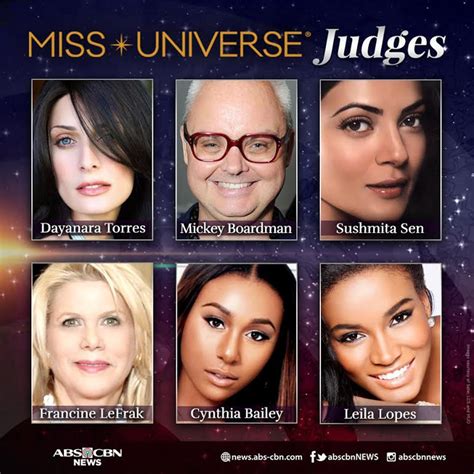 Miss Universe judges named | ABS-CBN News