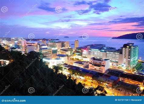 Kota Kinabalu skyline stock photo. Image of hills, kota - 53731154