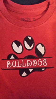 Bulldog shirt Paws Shirt, T Shirt, White Hall, Spirit Wear, Monogram Letters, Embroidery Designs ...