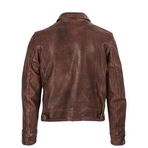 Cowhide Leather Jacket Brown – B74