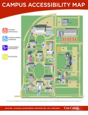 Coe College Campus Map – Map Vector