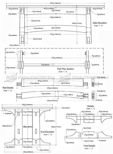 Refectory Table Plans • WoodArchivist