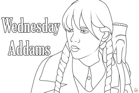 Wednesday Coloring Pages for Kids by gbcoloring on DeviantArt