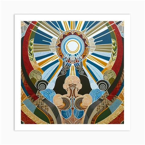 Artiphoria Rongo The Maori God (3) Art Print by Ariki Intelligence - Fy