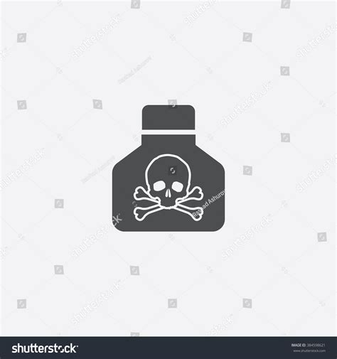 Vector Poison Icon - 384598621 : Shutterstock