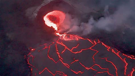 VIDEO: Kilauea Volcano Eruption Update, Lava Cascades Down Swirling Pond