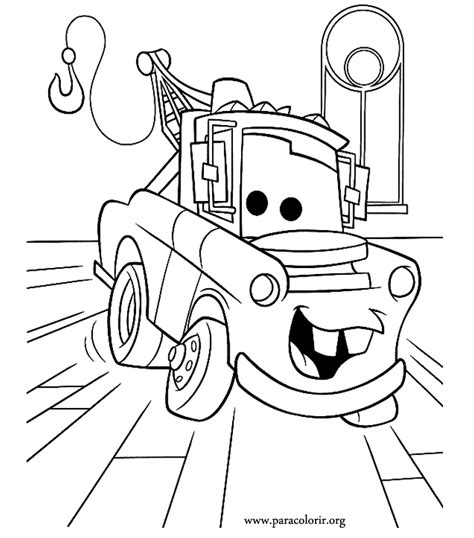 Cars Movie - Tow Mater - Cars Movie coloring page