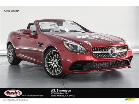 2018 designo Cardinal Red Metallic Mercedes-Benz SLC 300 Roadster ...