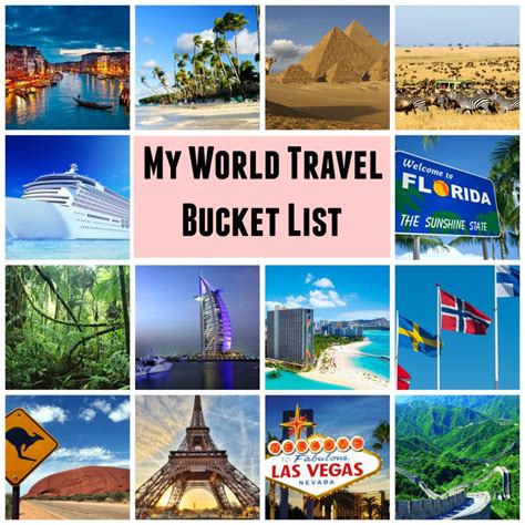 My World Travel Bucket List | Janine's Little World