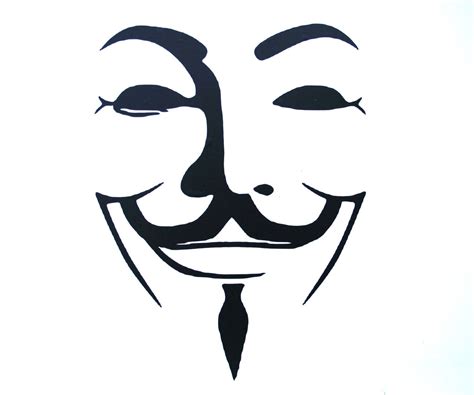 V For Vendetta Mask Drawing | Free download on ClipArtMag