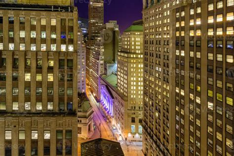 Downtown Manhattan at Night 15987616 Stock Photo at Vecteezy