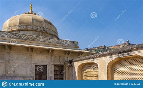 Details of the Architecture of the Ancient Amber Fort. Stock Image - Image of architecture ...