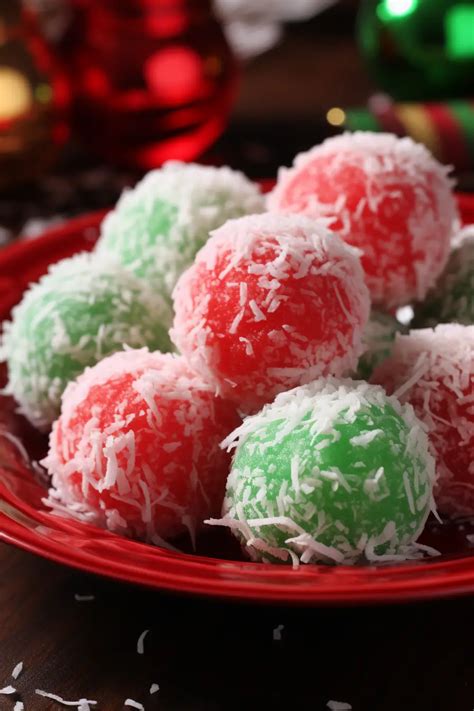 Mom’s Christmas Jello Balls - That Oven Feelin