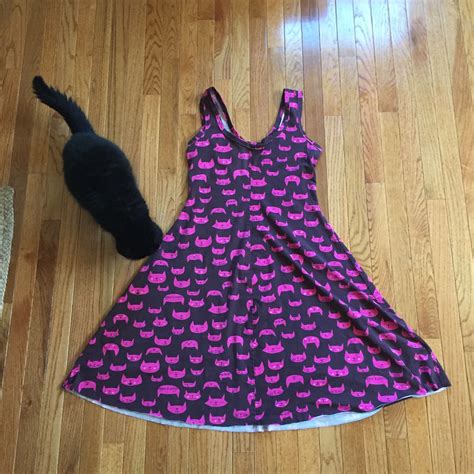 Cat dress (ft real cats) | pattern: hybrid dress made from c… | Flickr