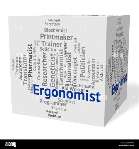 Ergonomist Job Showing Ergonomy Furnitures And Furniture Stock Photo ...