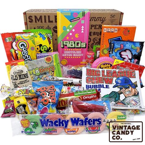 VINTAGE CANDY CO. 1980's RETRO CANDY GIFT BOX - 80s Nostalgia Candies - Flashback EIGHTIES Fun ...