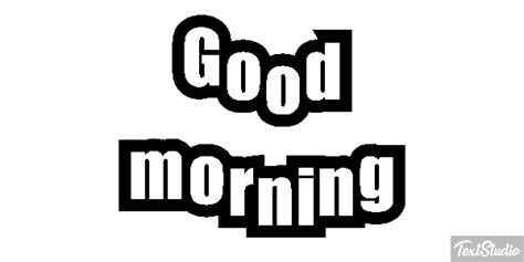 Good Morning Sentence Animated GIF Logo Designs