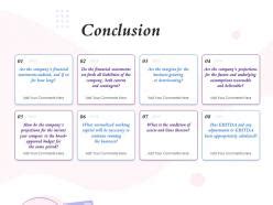 Conclusion Appropriately Calculated Ppt Powerpoint Presentation Layout | Presentation Graphics ...