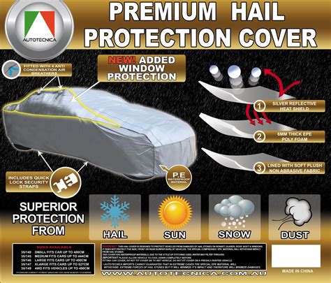 Car Cover Premium Hail Proof- Sedan, SUV, 4x4 - Car Covers and Shelter