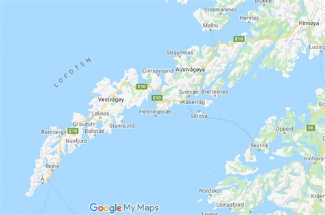 Lofoten Islands Map - Exploring Ed