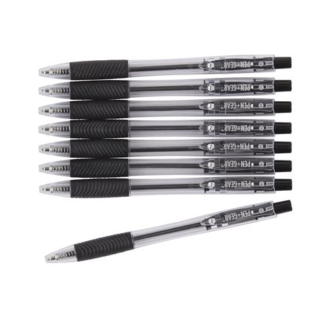 Pen + Gear Ballpoint Pens, Black, 8 Count - Walmart.com