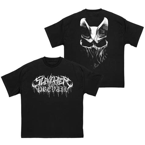 SLAUGHTER TO PREVAIL - WHITE LOGO MASK SHIRT