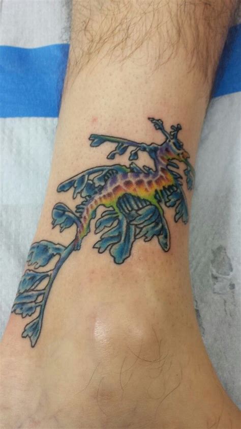 Leafy Sea Dragon Tattoo Meaning Leafy sea dragon custom tattoo