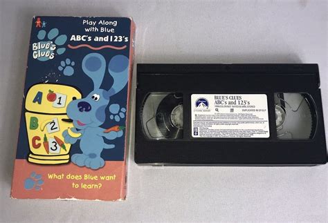 Blue's Clues Play Along ABC's And 123's VHS | Grelly USA