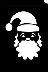 Santa Face Stencil (1pc) - Hokey Pokey Shop | Professional Face and ...