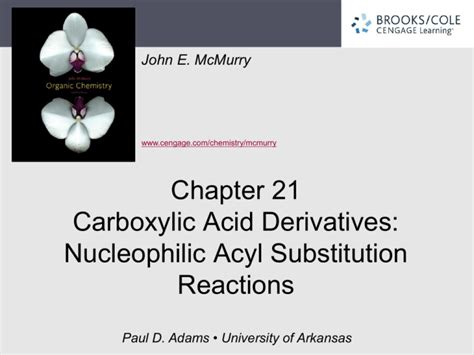 Carboxylic Acid Derivatives and Nucleophilic Acyl Substitution