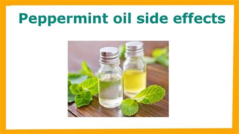 Peppermint oil side effects - YouTube